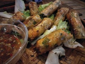 Spring rolls (without egg)  at Goc Ha Thanh in Da Lat