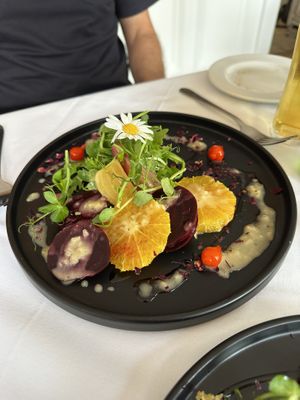 Beetroot and Orange Saladd  at Cafe Vin Cinq in Rugby