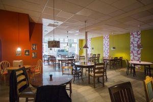 Interior at De Vegetarier in Leeuwarden