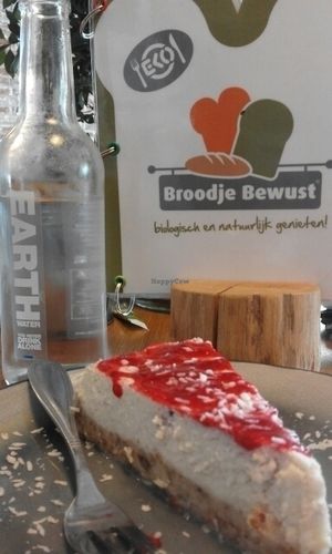 lemon cheesecake vegan at Broodje Bewust in Leeuwarden