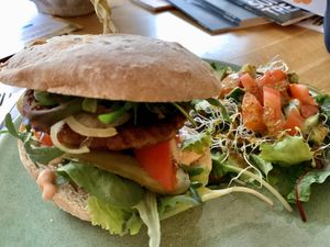  Vegan burger. Aanrader ! at Broodje Bewust in Leeuwarden