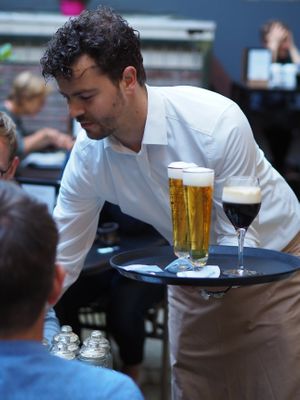 Waiter at Eetcafe Spinoza in Leeuwarden