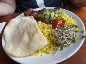 Seitan saté   at Eetcafe Spinoza in Leeuwarden