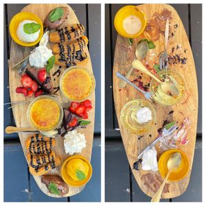 Vegan grand dessert for 2 (or 3 😋)  at Eetcafe Spinoza in Leeuwarden