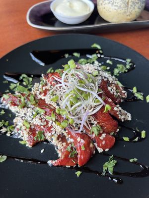 Vegan Sashimi  at Eetcafe Spinoza in Leeuwarden