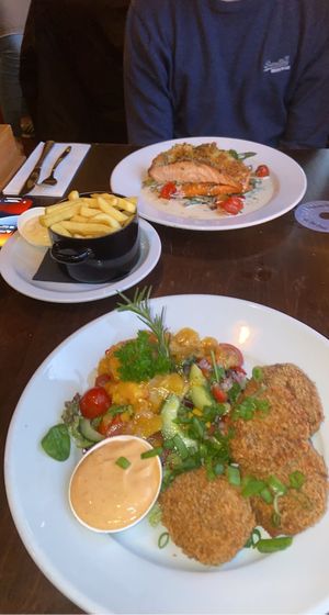 Vegan ‘Crispy Chicken’ at Eetcafe Spinoza in Leeuwarden