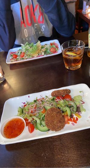 Vegan Thaise ‘viskoekjes’ at Eetcafe Spinoza in Leeuwarden