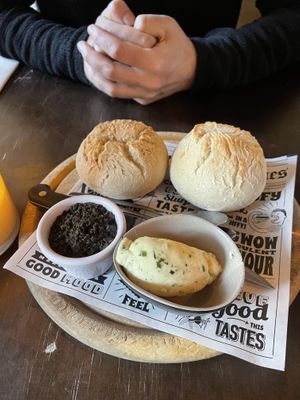 Bread with spreads   at Eetcafe Spinoza in Leeuwarden