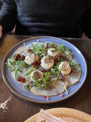 Vegan vitello tonato   at Eetcafe Spinoza in Leeuwarden