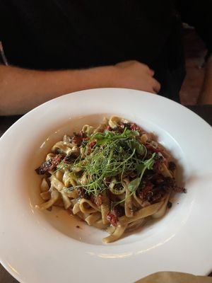 Tagliatelle a la chef  at Eetcafe Spinoza in Leeuwarden