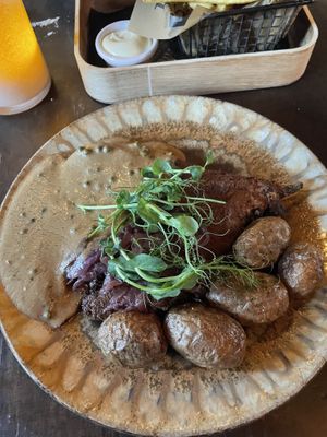 No-schnitzel  (aubergine)  at Eetcafe Spinoza in Leeuwarden
