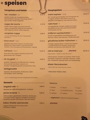 Menu  at Salute Vegetarische & Vegane Küche in Mainz