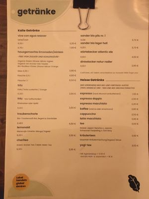 Drinks  at Salute Vegetarische & Vegane Küche in Mainz