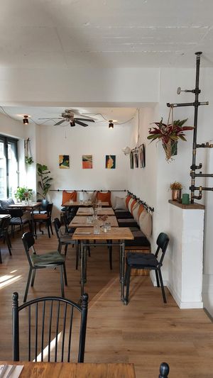 Gemütlichkeit an der Mittleren Bleiche... at Salute Vegetarische & Vegane Küche in Mainz