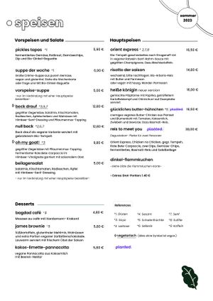 Unsere Sommer-Karte 2023 at Salute Vegetarische & Vegane Küche in Mainz