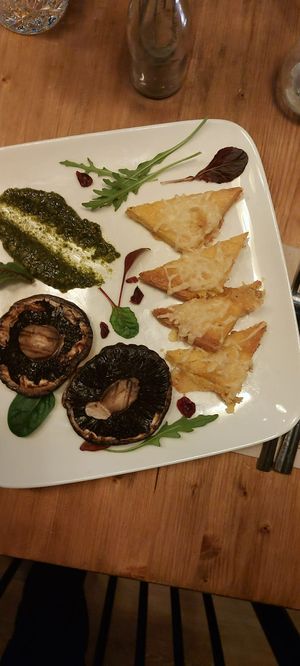 Portobello Pilze at Salute Vegetarische & Vegane Küche in Mainz