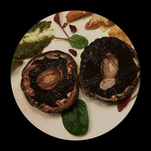 Portobello Pilze at Salute Vegetarische & Vegane Küche in Mainz