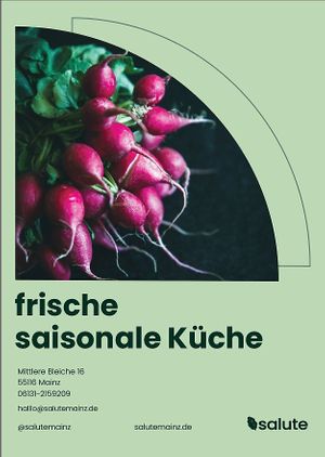 frische saisonale Küche - Vegetarisch & Vegan at Salute Vegetarische & Vegane Küche in Mainz