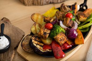 Grilled-Vegetables with Tempeh at Salute Vegetarische & Vegane Küche in Mainz