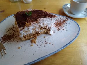 Vegan tiramisu at Salute Vegetarische & Vegane Küche in Mainz