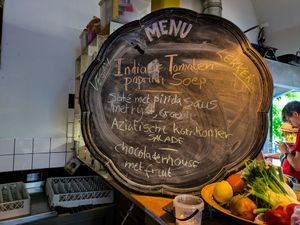 The menu of the evening at MKZ at MKZ in Amsterdam