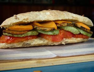 Great paninis! at La Cuchara Verde - Positive Food in Playa Flamingo