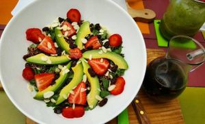 Their salads are LOVE at La Cuchara Verde - Positive Food in Playa Flamingo