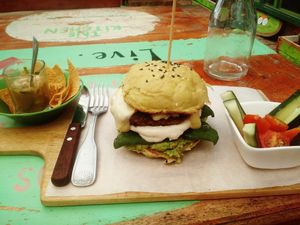 Umami Burger (pre-vegan cheese swap...)   at La Cuchara Verde - Positive Food in Playa Flamingo