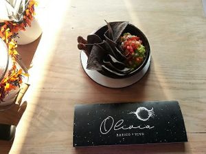 Beautiful presentation of food at Olivia in Puebla