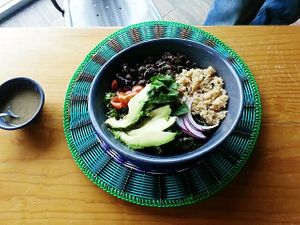 Quinoa bowl at Vitality Kitchen in Puebla