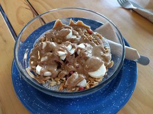 Chia pudding at Vitality Kitchen in Puebla