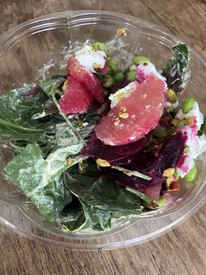 Not bad but not great. Huge leaves and huge hard stems    at Vitality Kitchen in Puebla