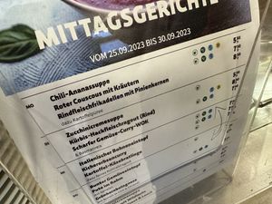 lunch menu  at denn's Biomarkt in Jena