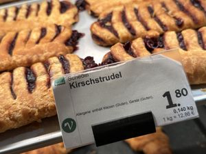 cherry strudel  at denn's Biomarkt in Jena