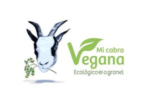 logo at Mi Cabra Vegana in Madrid