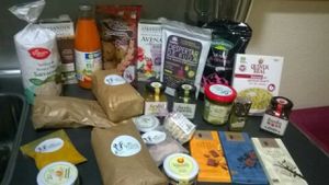 cesta de navidad at Mi Cabra Vegana in Madrid