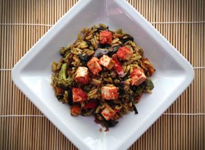 vegan paella with tofu by RepaRetek at RepaRetek in Budapest