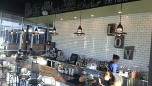 inside at eLOVate Vegan Kitchen in Santa Monica