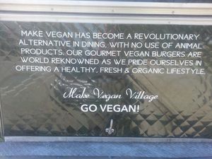 back of the truck at Make Vegan - Truck in Santa Monica