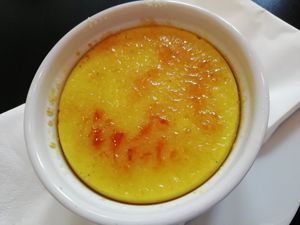 Creme brulee at NovaPizza Vegan Kitchen in Edinburgh