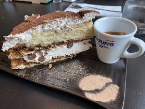 Tiramisu  at NovaPizza Vegan Kitchen in Edinburgh