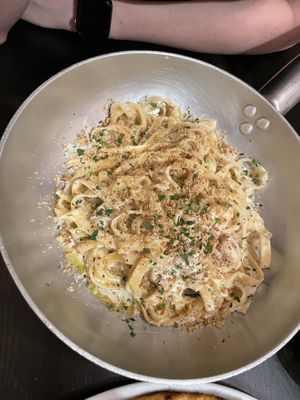 Truffle pasta (I can’t remember the dish name)  at NovaPizza Vegan Kitchen in Edinburgh