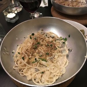 Carbonara Pasta   at NovaPizza Vegan Kitchen in Edinburgh