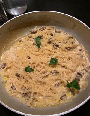 carbonara   at NovaPizza Vegan Kitchen in Edinburgh