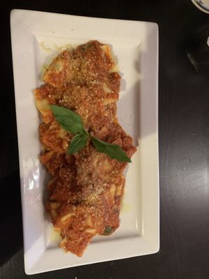 Ravioli alla bolognese   at NovaPizza Vegan Kitchen in Edinburgh