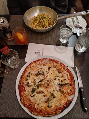 Pizza and pasta, unfortunately i don't remember the name of either meals 😅 at NovaPizza Vegan Kitchen in Edinburgh