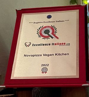 Recognition   at NovaPizza Vegan Kitchen in Edinburgh