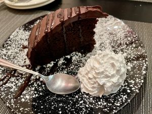 Sacher torte   at NovaPizza Vegan Kitchen in Edinburgh