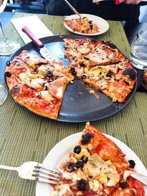 Vegan capriciosa at NovaPizza Vegan Kitchen in Edinburgh