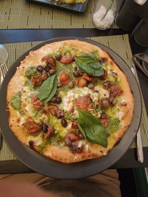 The Serena pizza bianca. Perfect at NovaPizza Vegan Kitchen in Edinburgh